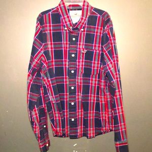 Hollister Large flannel button down Shirt 🎁🎁